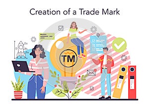 New company, trade mark registration. Business start up form