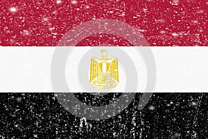 New concept Egypt flag White messy wall stucco texture background, Egypt flag paint, Egypt flag history, Egypt new flag