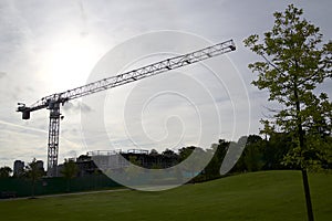 New condominium construction site, Toronto, Ontario, Canada