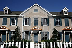 New Condos with Picket Fence