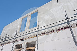 New construction site of businessunits.