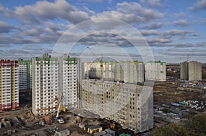 New construction in the Krasnodar city