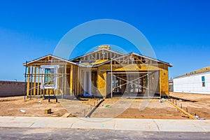 New Construction Of Single Family Home