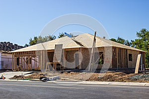New Construction Of Single Family House