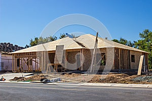 New Construction Of Single Family House