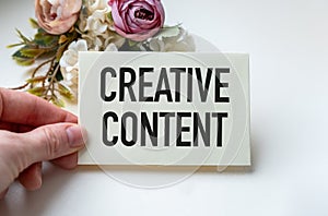 New content. Concept text creation or development of new content