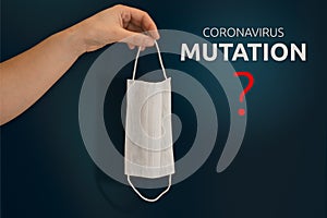 new coronavirus mutation. mutated coronavirus.
