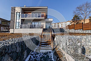 New cottage village in Vladivostok. Beautiful new cottage.