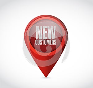 new customers pointer sign concept