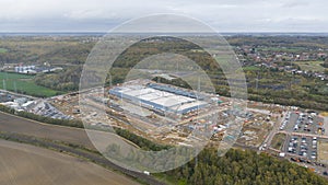 New data center for Cloud services and AI infrastructure in Farciennes, Belgium.