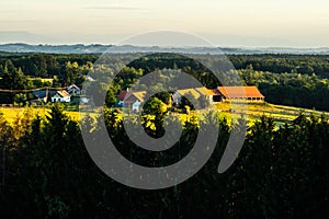 A new daybreak in a small village in Hungary