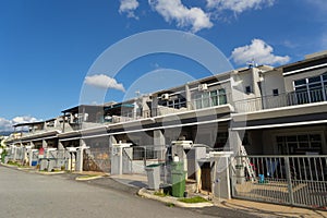 A new developed area with new stype terrace houses