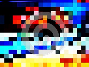 A new deviant colorful geometric pattern of designing of rectangles photo