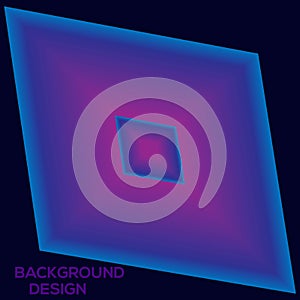 New Diamond Shape gradient background designon colorful unique design. photo