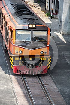 New diesel electric locomotive in the gas freight