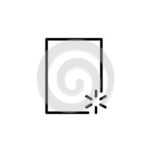 New document icon, document icon, logo, pattern, presentation template line style