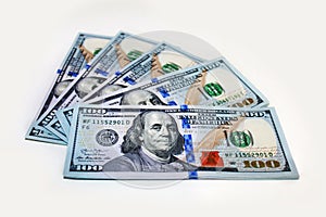 New Dollars with White Background