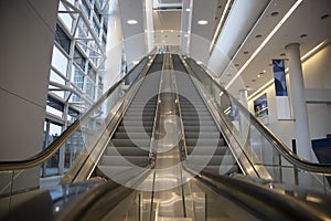 New double lanes escalators in business convention centre