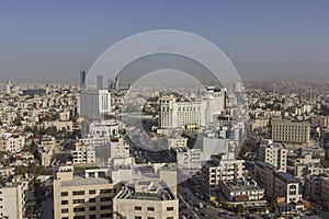 The new downtown of Amman abdali area - Jordan Amman city - View of modern buildings in Amman