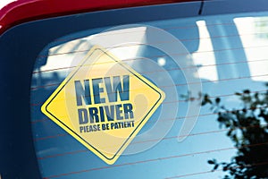 New Driver Attention Warning