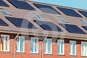 New Dutch houses with solar panels