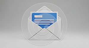 New Email Message Notification 3D Icon