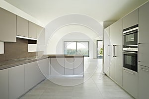 New empty apartment, kitchen