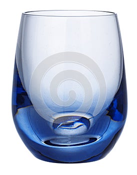 New empty glass isolated on white background
