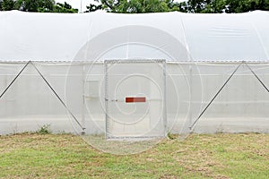 New empty greenhouse for organic vegetables.