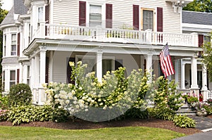 New England house porch