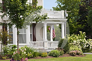 New England house porch