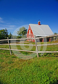 New England red barn