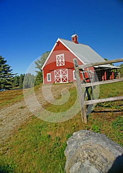 New England red barn