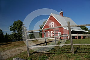 New England red barn