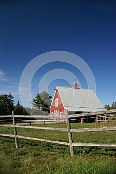 New England red barn