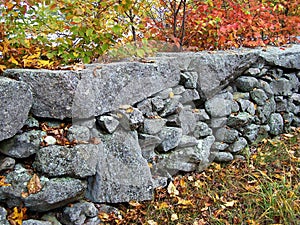 New England stonewall. photo