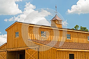 New farm barn with cupola