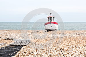 New fishing boat seen ashore