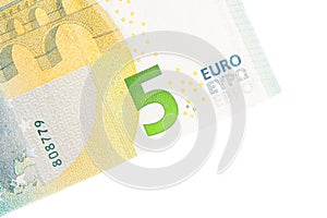 New five euro banknote back side