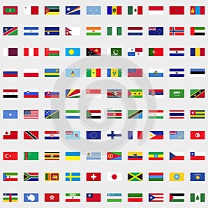New flags of the world set