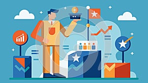 A new frontier in election strategy where traditional ods are being rep by datadriven approaches.. Vector illustration. photo