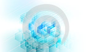 Hexagonal and tringle future technology concept abstract background