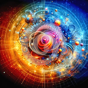 New future science concept abstract background