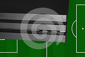 New game console.Modern game console.