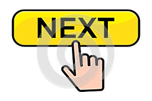 New generation button and finger click cursor