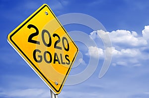 New goals for new year 2020 illustration