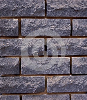 New gray brick wall. texture, pattern. close-up