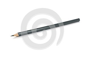 New gray triangular pencil isolated