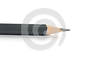 New gray triangular pencil isolated