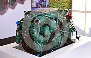 New green diesel engine for trucks and buses.